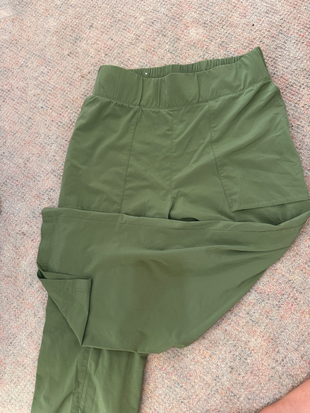 High-Rise Olive Green Women's Jogger Pants